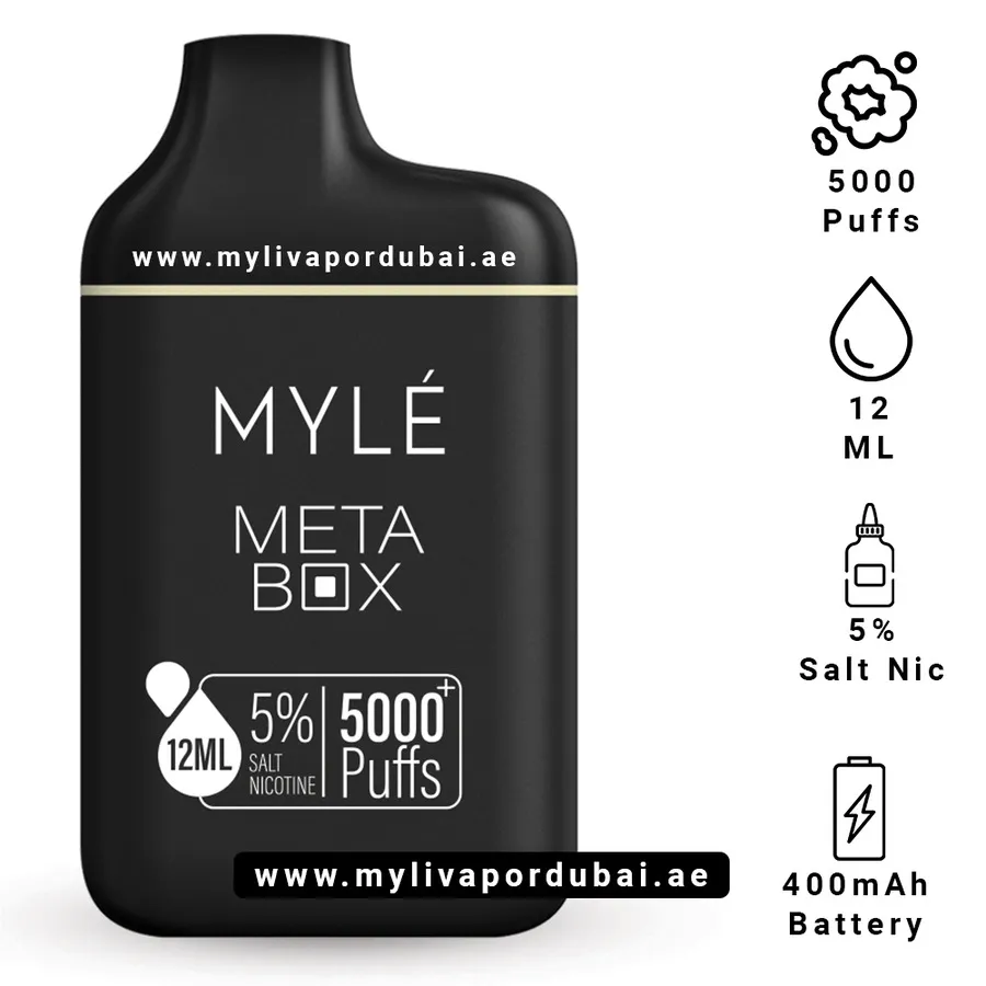 Myle Meta Box Lemon Mint Disposable Device
